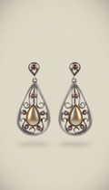 Artisanal Silver Drop Earrings